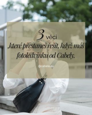 📸 Už žádné kompromisy. Jedna ledvinka, nespočet dobrodružství. ✨ #mojecabela #fotovypravy #fotobatoh #fotokabelka...